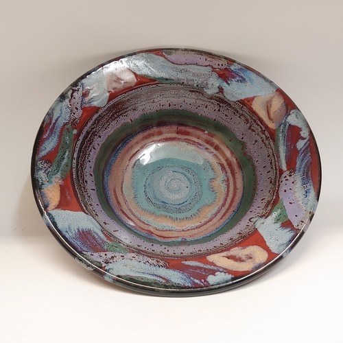 #220712 Bowl Fiesta Red 12x12 $29.50 at Hunter Wolff Gallery